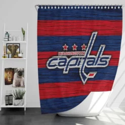 Washington Capitals NHL Logo Shower Curtain