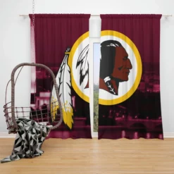 Washington Redskins Awarded American Football Club Window Curtain