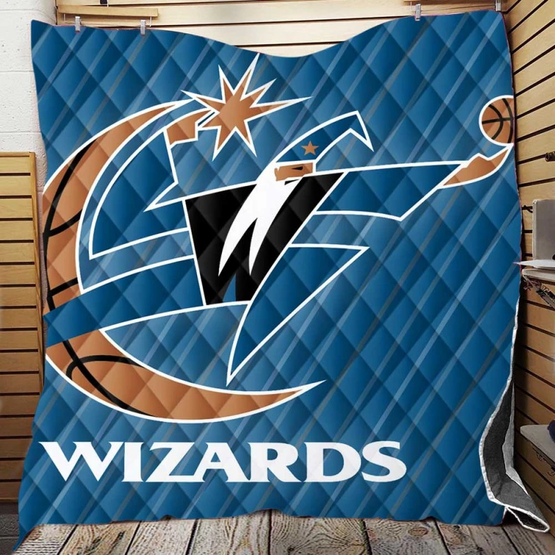 Washington Wizards Club Logo Quilt Blanket