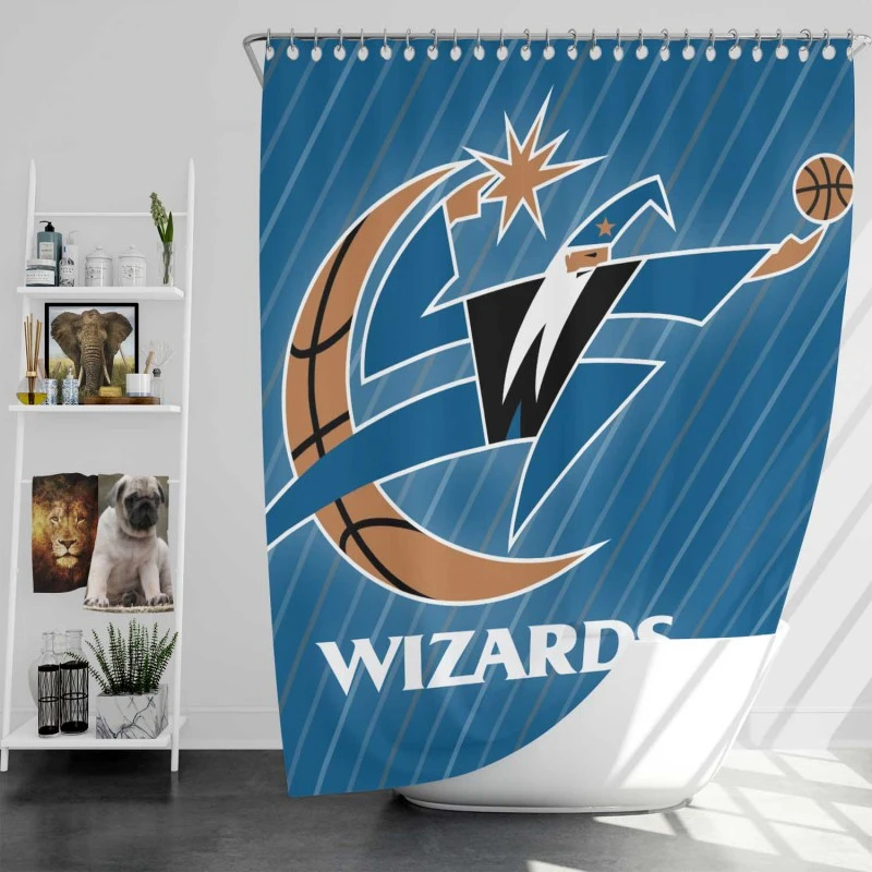 Washington Wizards Club Logo Shower Curtain