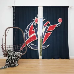 Washington Wizards Excellent NBA Team Window Curtain