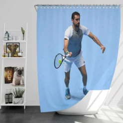Wimbledon Championships WTA Tennis Player Marin Cilic Shower Curtain