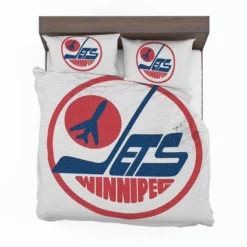 Winnipeg Jets NHL Club Logo Bedding Set 1