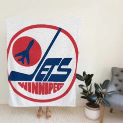 Winnipeg Jets NHL Club Logo Fleece Blanket