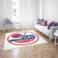 Winnipeg Jets NHL Club Logo Rug 2