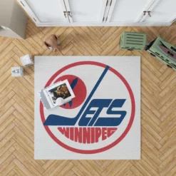 Winnipeg Jets NHL Club Logo Rug