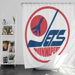 Winnipeg Jets NHL Club Logo Shower Curtain