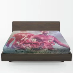 World Best Sportsman Cristiano Ronaldo Fitted Sheet 1