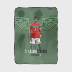 World Cup Portugal Player Cristiano Ronaldo Fleece Blanket 1