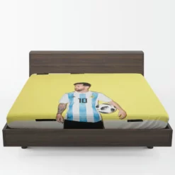 World Cup Winning Captain Lionel Messi Fitted Sheet 1