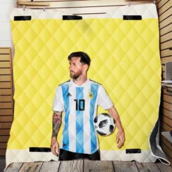 World Cup Winning Captain Lionel Messi Quilt Blanket