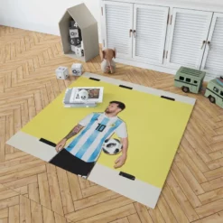 World Cup Winning Captain Lionel Messi Rug 1