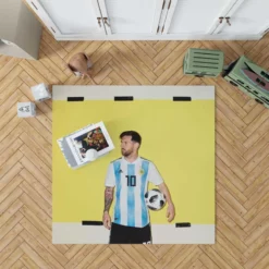 World Cup Winning Captain Lionel Messi Rug