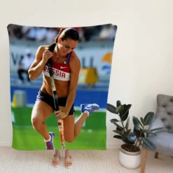 Yelena Isinbayeva Olympic gold medalist Fleece Blanket
