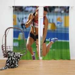 Yelena Isinbayeva Olympic gold medalist Window Curtain