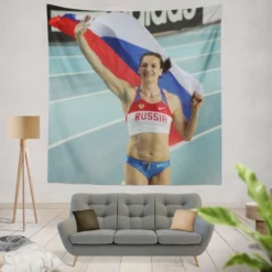 Yelena Isinbayeva Russian Athlete Tapestry