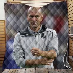 Zinedine Zidane Competitive Football Quilt Blanket