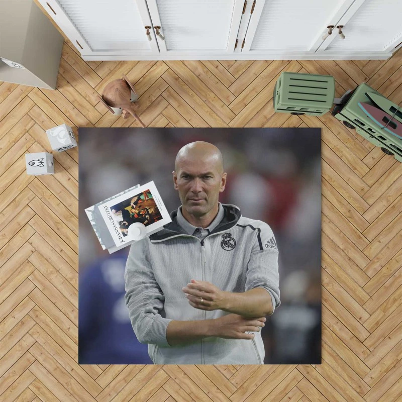 Zinedine Zidane Competitive Football Rug