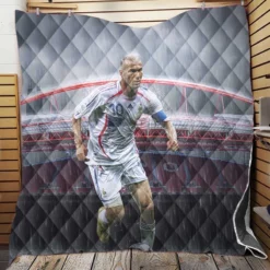 Zinedine Zidane FIFA Confederations Cup Footballer Quilt Blanket