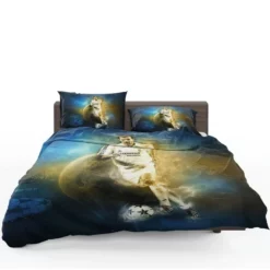 Zinedine Zidane Focused Madrid Footballer Bedding Set