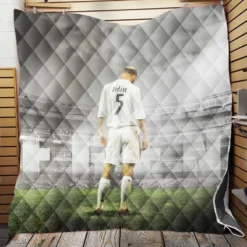 Zinedine Zidane Football Legend Quilt Blanket