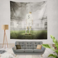 Zinedine Zidane Football Legend Tapestry