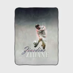 Zinedine Zidane France World Cup Footballer Fleece Blanket 1