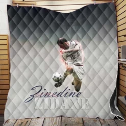 Zinedine Zidane France World Cup Footballer Quilt Blanket