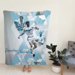 Zinedine Zidane French Footballer Fleece Blanket