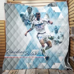 Zinedine Zidane French Footballer Quilt Blanket