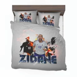 Zinedine Zidane Inspiring Football Bedding Set 1