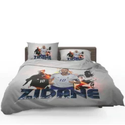 Zinedine Zidane Inspiring Football Bedding Set