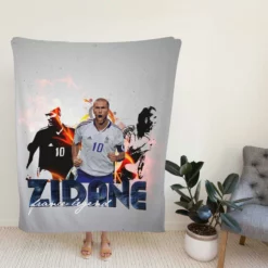 Zinedine Zidane Inspiring Football Fleece Blanket