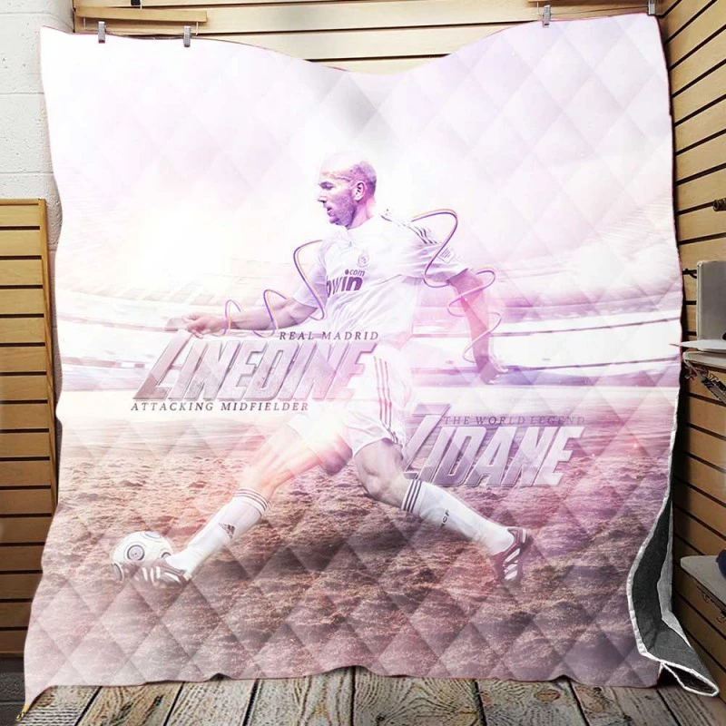 Zinedine Zidane Outstanding Football Quilt Blanket