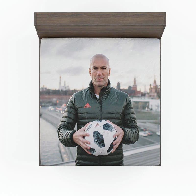 Zinedine Zidane Top Ranked Footballer Fitted Sheet