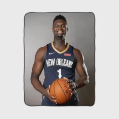Zion Williamson Popular NBA New Orleans Player Fleece Blanket 1