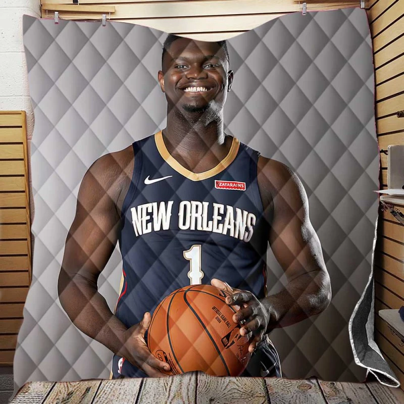 Zion Williamson Popular NBA New Orleans Player Quilt Blanket