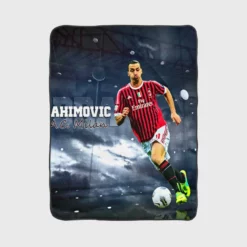 Zlatan Ibrahimovic European Cup Footballer Fleece Blanket 1