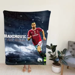 Zlatan Ibrahimovic European Cup Footballer Fleece Blanket