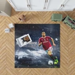 Zlatan Ibrahimovic European Cup Footballer Rug