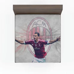 Zlatan Ibrahimovic Honorable AC Milan Football Fitted Sheet