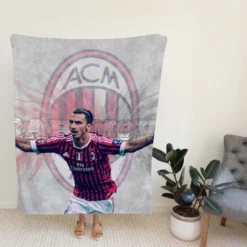 Zlatan Ibrahimovic Honorable AC Milan Football Fleece Blanket