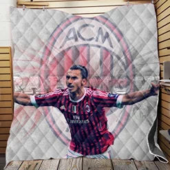 Zlatan Ibrahimovic Honorable AC Milan Football Quilt Blanket
