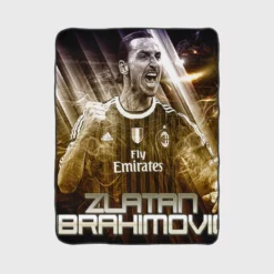 Zlatan Ibrahimovic UEFA Super Cup Football Fleece Blanket 1