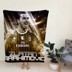 Zlatan Ibrahimovic UEFA Super Cup Football Fleece Blanket