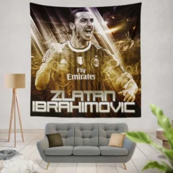 Zlatan Ibrahimovic UEFA Super Cup Football Tapestry
