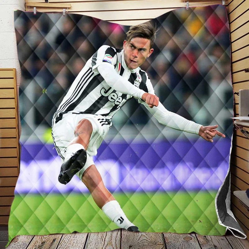 celebrated Football Player Paulo Dybala Quilt Blanket