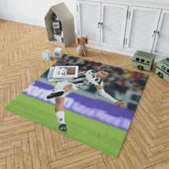 celebrated Football Player Paulo Dybala Rug 1