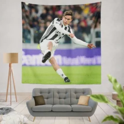 celebrated Football Player Paulo Dybala Tapestry