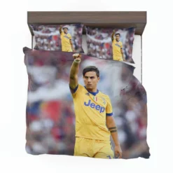 competitive Football Player Paulo Bruno Dybala Bedding Set 1